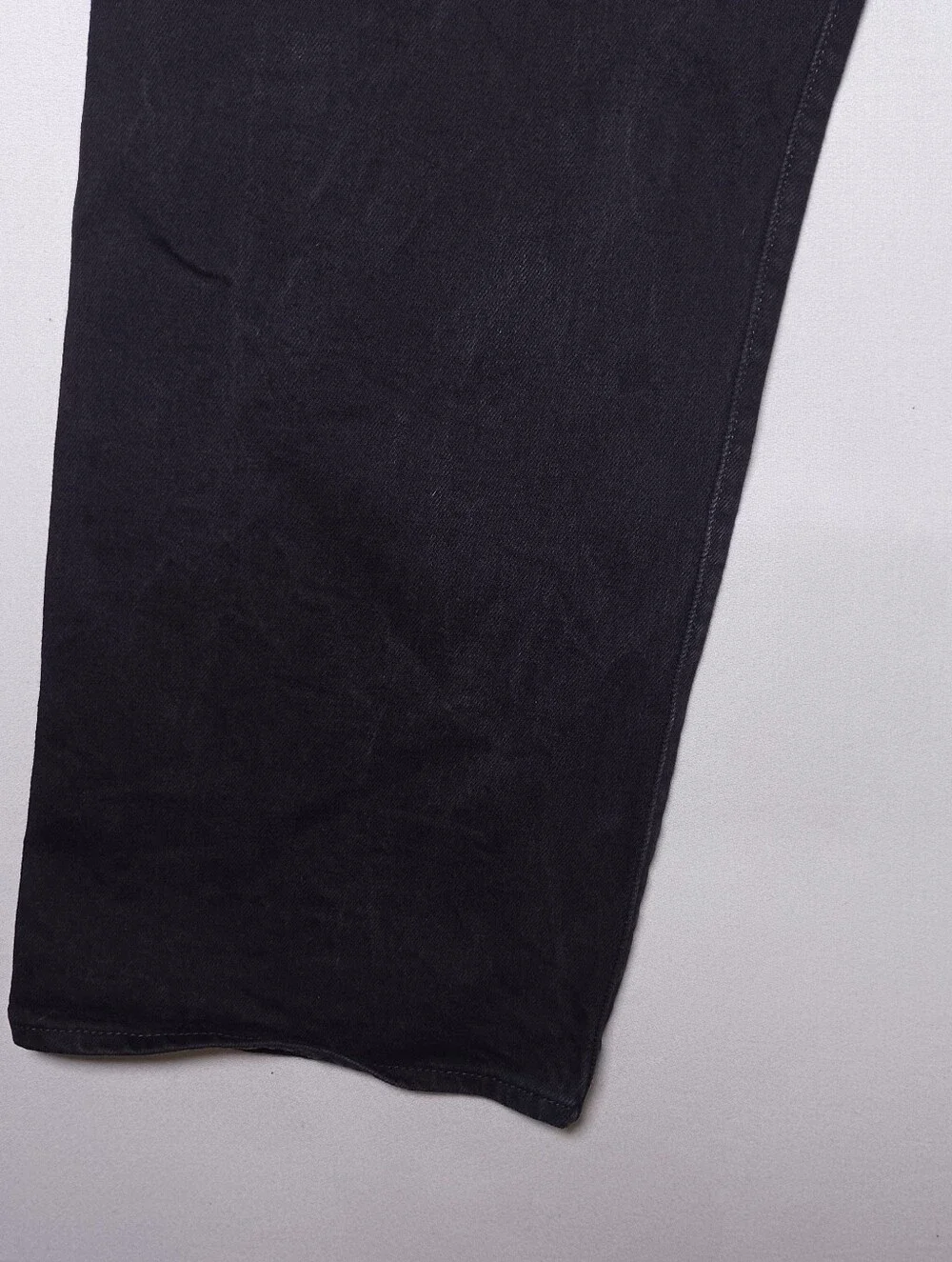 Levi's 501 Mens Original Fit Button Fly Jeans 44X30 Black Wash Stretch Denim